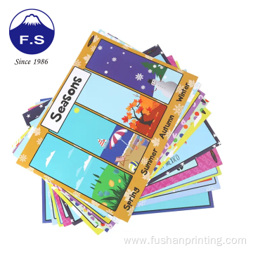 A2 educational kids personalized laminated thick art paper